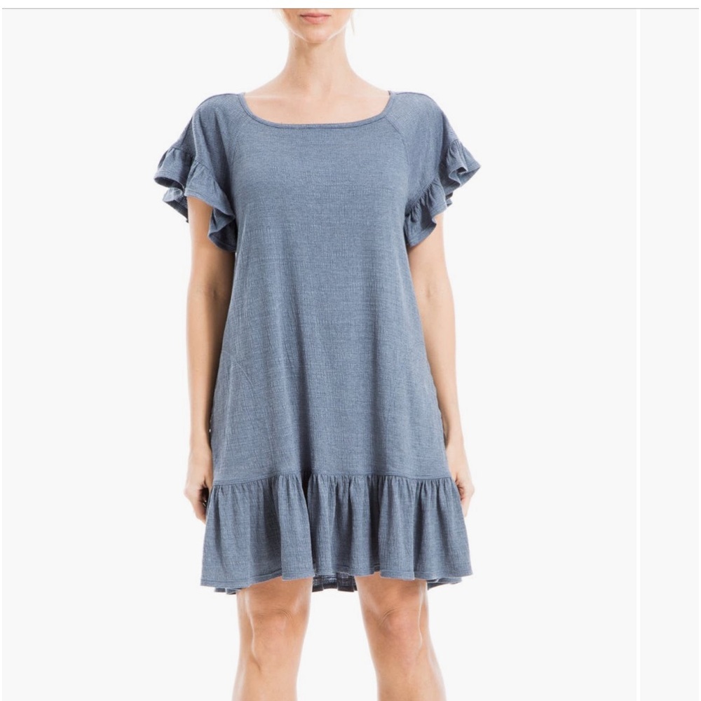 Adorable Flutter Sleeve Max Studio Drop Waist Dre… - image 3